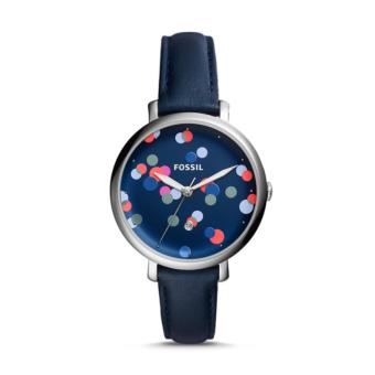 Fossil Jacqueline Three-Hand Blue Leather Watch, ES 4103  