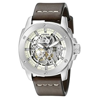 Fossil Men's ME3083 Modern Machine Automatic Leather Watch - Brown - Intl  