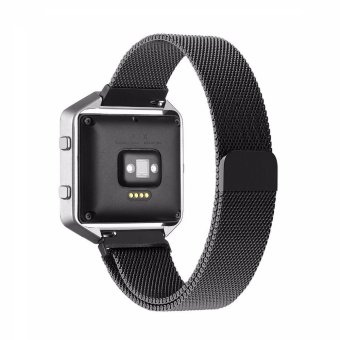 GAKTAI Milanese Magnetic Loop Stainless Steel Strap Watch Bands For Fitbit Blaze Watch (Black)  