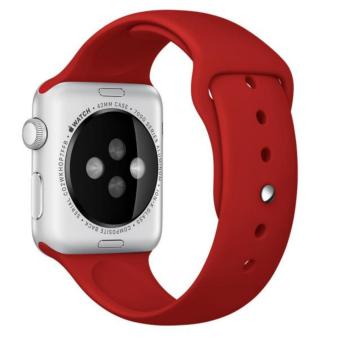GAKTAI Replacement Sport Silicone Bracelet Band Strap For Apple Watch iwatch 38MM - Red - intl  