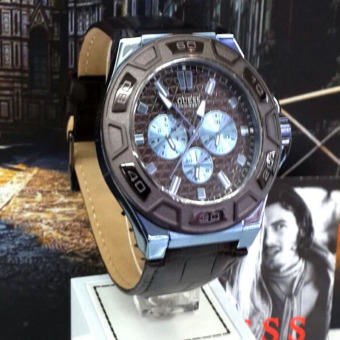 Guess Premium - Jam Tangan Pria - Leather Strap - Guess W0674G5  