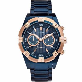Guess W0377G4 - Jam Tangan Pria - Stainless Steel - Blue  