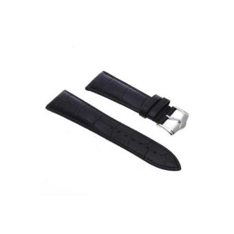 HDL 24mm Unisex Genuine Leather Watch Band Strap Bracelet Black Fashion - Intl  