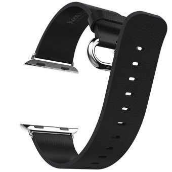 Hoco Luxurious Band Genuine Leather Watchband for Apple Watch 38mm (BLACK)  