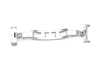 iStrap 12mm Stainless Steel Metal Deployment Buckle Replacement Watchband Clasp Polished - Intl  