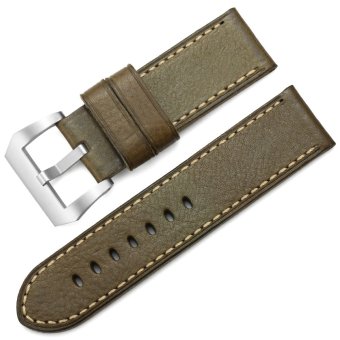 iStrap 26mm Thick Full Grain Replacement Strap Army Green  