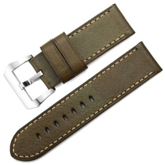 iStrap Watch Band Thick Full Grain Replacement Army Green  