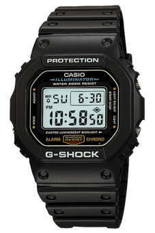 Jam tangan Casio G-Shock DW-5600E-1, warna hitam  