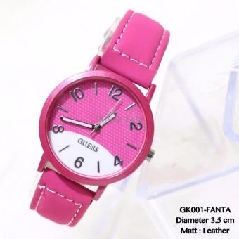 Jam tangan guess kulit grosir termurah import fashion wanita casual  