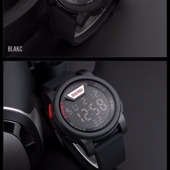 Jam tangan Pria Promo / SKMEI ori bukan suunto g-shock kw 1218 black red  