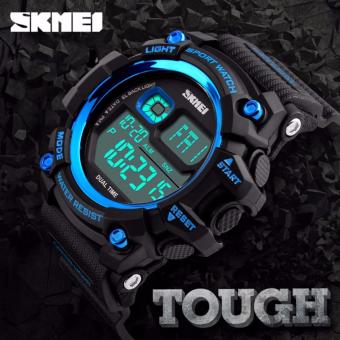 Jam tangan sport digital SKMEI ori bukan g shock kw casio 1229 BLUE  