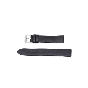 JOR Womens Mens Wristwatch Watch Band Strap Buckle Leather Black 20mm - Intl  