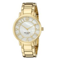 Kate Spade Jam Tangan Wanita - Gold - Stainless - Gramercy Pearl KSWB0780