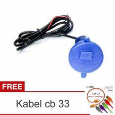 LANJARJAYA USB CHARGER MOTOR WATERPROOF CAS HP DI MOTOR DOMPET KARTU ALUMUNIUMHITAM ✓