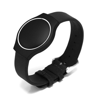 Leather Band For Misfit Shine Bracelet Activity Sleep Monitor Wristband Black  