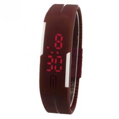 LED Sporty Cokelat Jam Tangan Pria