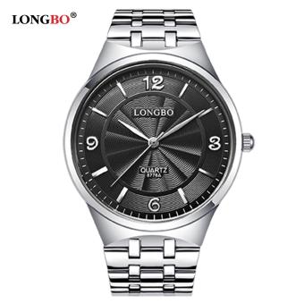 LONGBO Stainless Steel Watchband Fashion Casual Quartz Anolog Watch Wristwatch For Mans Fashion 8776A - intl  