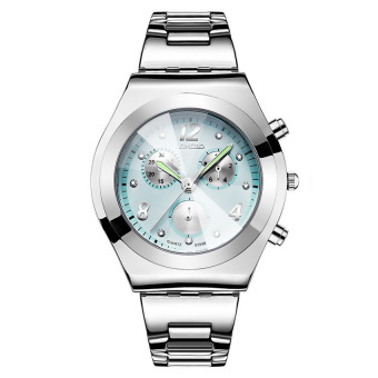 LONGBO wanita jam tangan Stainless Steel Waterproof kuarsa (langit biru) - International  