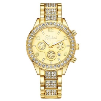 LVPAI P002 Fashion Women's Watches Luxe Femmes Bracelet Montre Watch Gold - intl  