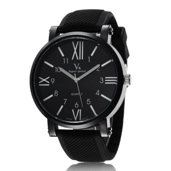 Male Watch Sports Men Silicone Quarzt-watch Roman numerals Dial Outdoor Sports Watch Clock Man  
