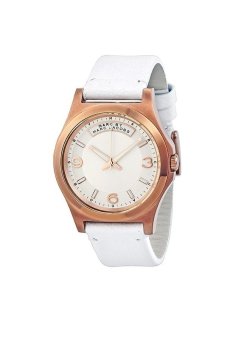Marc By Marc Jacobs Baby Dave Ladie's White Leather Strap Watch MBM1260  