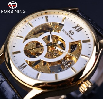 Men Watches Top Brand Luxury Clock Fashion Casual Design White Golden Case Mechanical Watch Gold Watch Men Horloge  