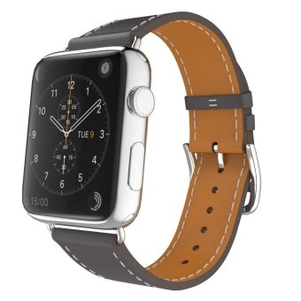 Miimall Luxury Genuine Leather Replacement Smart Watch Band for 38mm Apple Watch Series 1 Series 2 - intl  