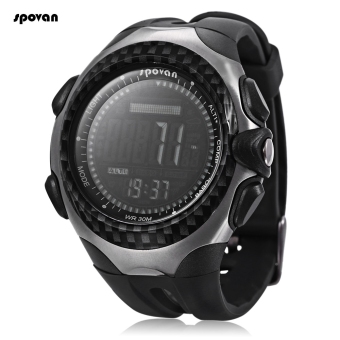 Mingo Military Digital Climbing Mountaineering Watch Thermometer Altimeter Multifunction Wristwatch for Outdoor Sports (Black) - intl  