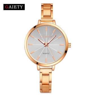 MSL GAIETY G088 Women Fashion Chain Analog Quartz Round Wrist Watch Watches Rose Gold - intl  