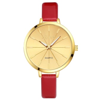 MSL GAIETY G188 Women Fashion Leather Band Analog Quartz Round Wrist Watch Watches Red - intl  