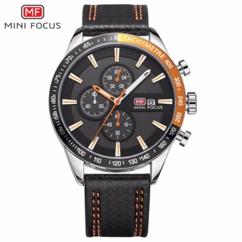 Multifunction Men Sports Watches Brand Luxury Quartz Analog Leather Military Wrist Watch Men Clock Mini Focus Relogio Masculino - intl  