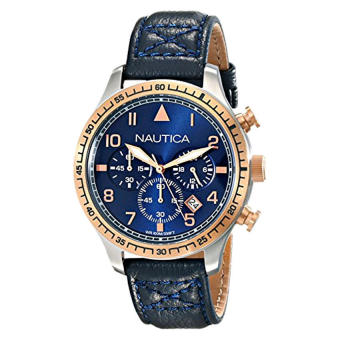 Nautica Men's NAD17500G BFD 105 Chrono Analog Display Japanese Quartz Blue Watch (Intl)  