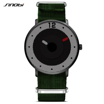 New Style Unisex Watches 2017 SINOBI Fashion Sports Military Watches NATO Nylon Watchband Chronograph Quartz Wristwatch Waterproof Hours - intl  