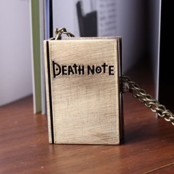 ooplm Death note book cool vintage bronze watch pendant analog hot sale dropship necklace best gift 2015  