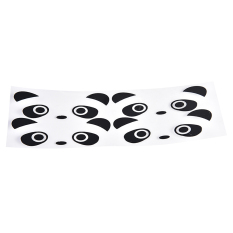 Panda Car Sticker Car Accessories Handle Bar Car Dog Stickers Decals Black - intl