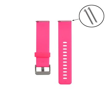 Penggantian Tali Pengikat Pergelangan Tangan Band Karet Gelang Jam Untuk Fitbit Blaze Perhiasan (Hot Pink)  