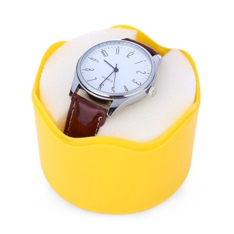 Plastic Candy Color Watch Box with Transparent Lid - intl  
