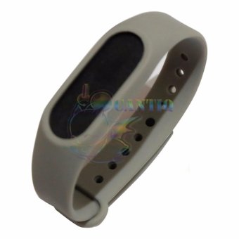 QCF Watch Strap Untuk Xiaomi Mi Band 2 / Miband2 / Millet 2 Gelang Jam - Abu-Abu  