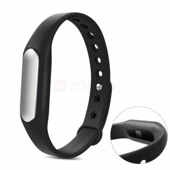 Rainbow Silicone Smart Bracelet Wrist Watch Strap For Xiaomi Mi Band 2 /Miband2 / Millet 2 Tali Jam / Gelang Jam - Hitam  