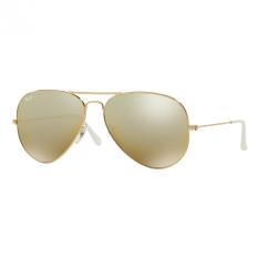Ray-Ban Sunglasses Aviator Large Metal RB3025 - Gold (001/3K) Size 62 Cry. Brown Mirror Silver Grad.