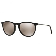 Ray-Ban Sunglasses Erika (F) RB4171F - Shiny Black (601/5A) Size 54 Light Brown Mirror Gold