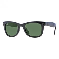 Ray-Ban Sunglasses Folding Wayfarer RB4105 - Black (601) Size 50 Crystal Green
