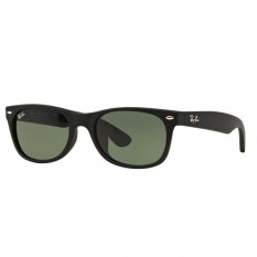 Ray-Ban Sunglasses New Wayfarer (F) RB2132F - Black Rubber (622) Size 55 Crystal Green