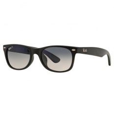 Ray-Ban Sunglasses New Wayfarer (F) RB2132F - Matte Black (601S78) Size 55 Polar Blue Grad. Grey