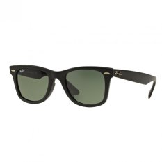 Ray-Ban Sunglasses Wayfarer RB2140F - Matte Black (901S) Size 52 Crystal Green