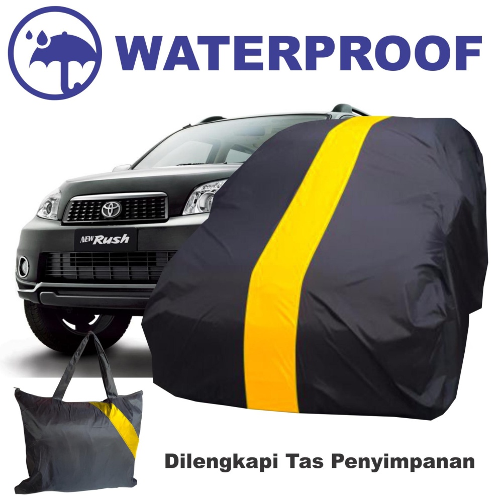 Sarung Body Cover Mobil Rush Terios Penutup Pelindung Selimut Waterproof Kuning Sarung Body Cover Mobil Rush Terios Penutup Pelindung Selimut Waterproof Kuning
