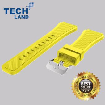 Silicone Watch Band / Strap for Samsung Galaxy Gear S3 Frontier / Classic Smart Watch - Yellow  