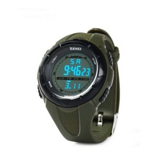 SKMEI 1025 Jam Tangan Pria Digital Olahraga Sport Anti Air - Waterproof LED Watch - HIJAU  