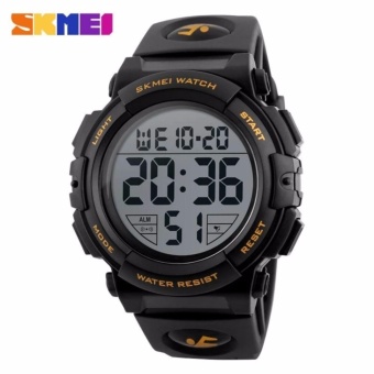 SKMEI 1258 Men Sports Watches Digital Watch Multifunction 50M Waterproof Wristwatches Man(GOLD) - intl  