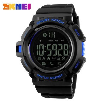 SKMEI Brand Watch 1245 Waterproof Fitness Watches Remote Camera Call Reminder Pedometer Calorie Bluetooth Smart Sport Watch - intl  